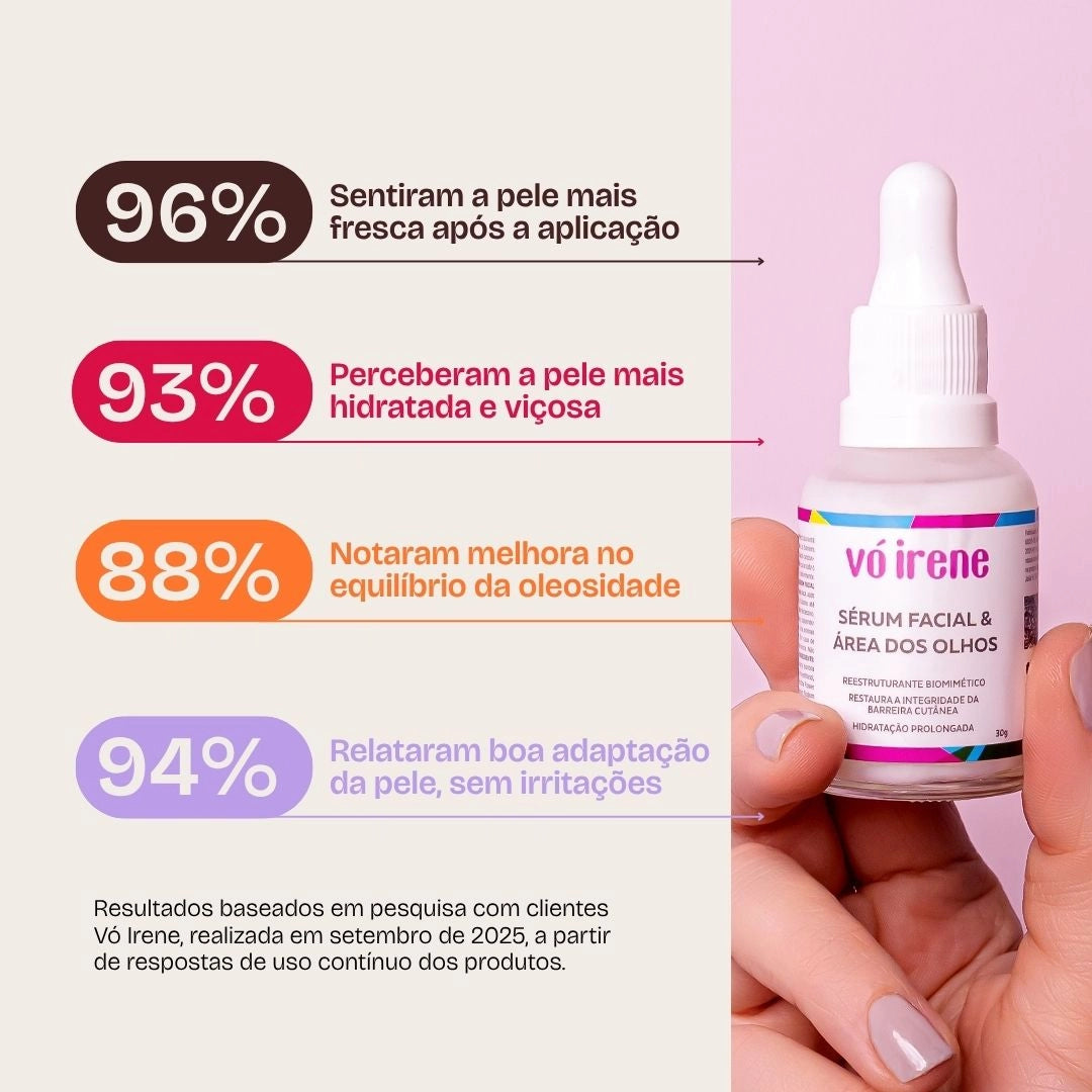 Sérum Facial e Área dos Olhos Vó Irene 30g