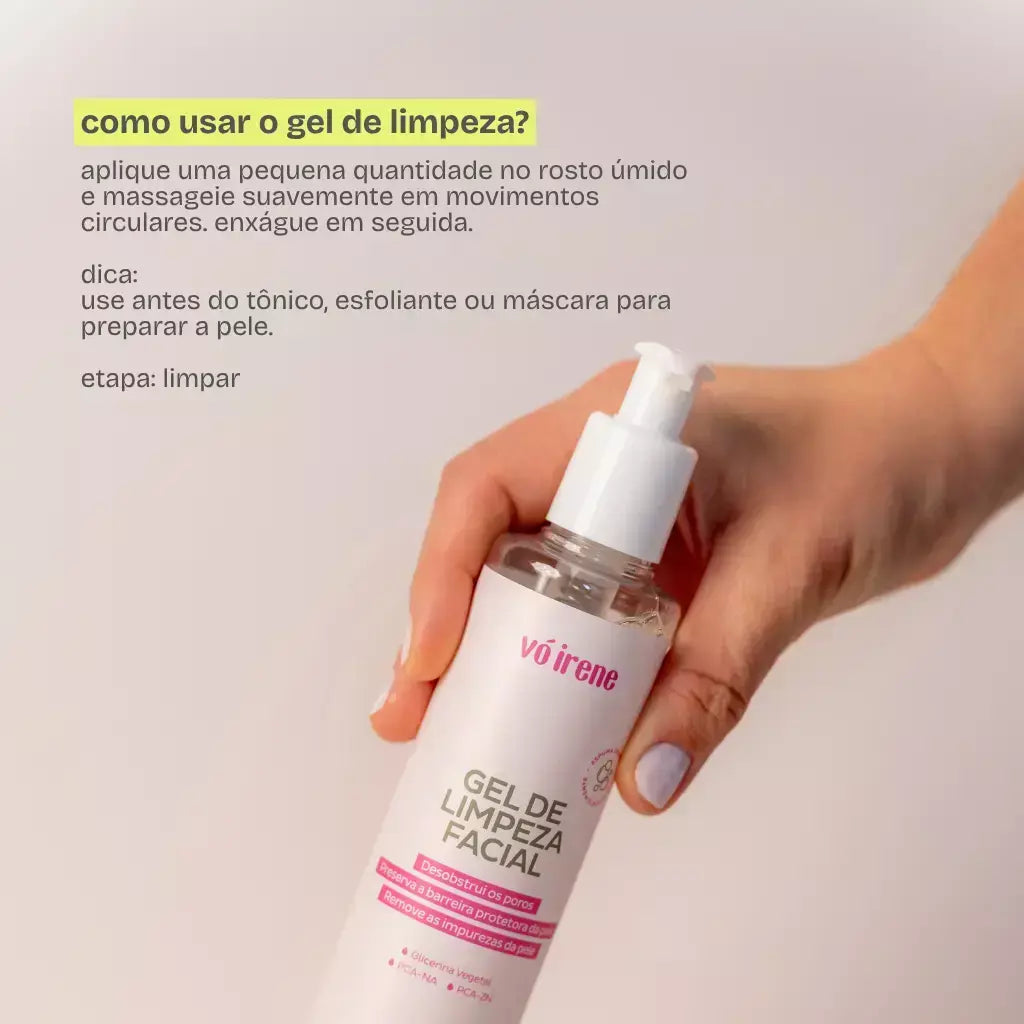 Gel de Limpeza Facial Vó Irene 200ml