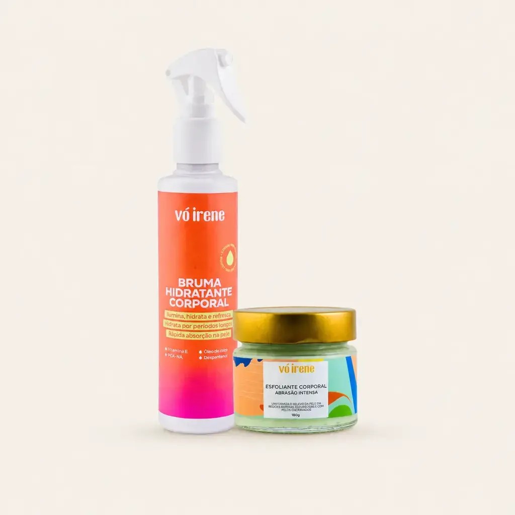 Kit Bruma hidratante corporal & Esfoliante corporal