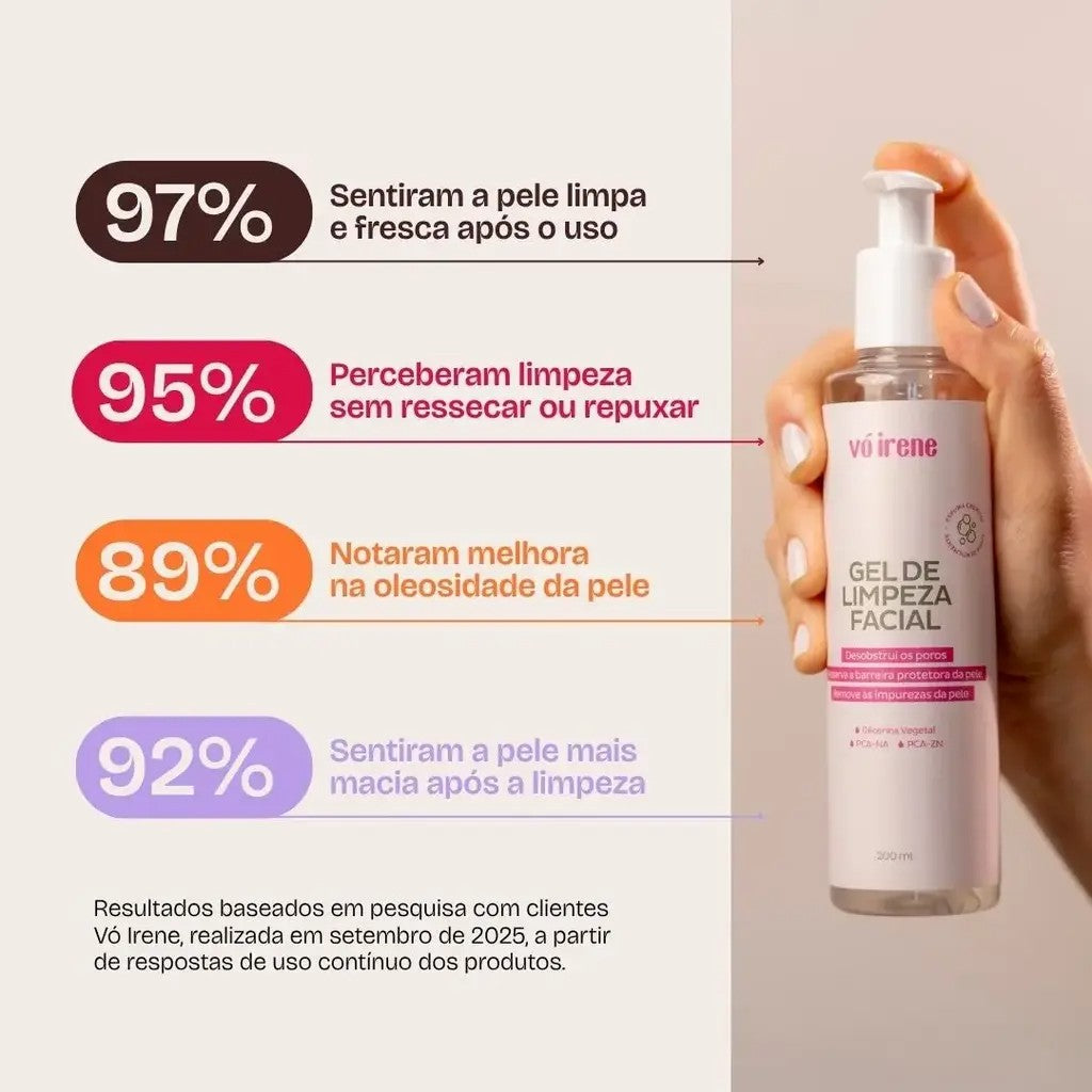 Duo: Gel de limpeza e Sérum Facial & Área dos Olhos
